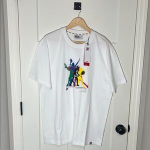 FILA Multicolor Graphic Men's Tennis T-Shirt since 1911